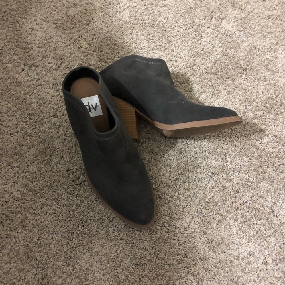 Suede, ankle booties